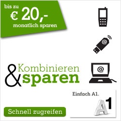 20€ monatlich sparen mit A1