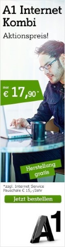 A1 Internet Kombi Aktionspreis für 17€