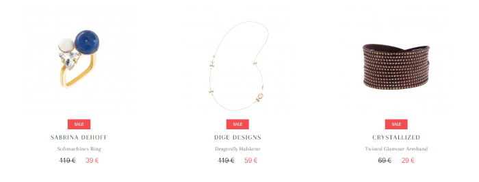 Bis zu 50% Rabatt auf Schmuck bei Cadenzza