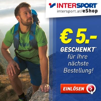 INTERSPORT: 5€ geschenkt für Ihren nächsten Kauf!