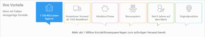 Ihre Vorteile bei IhreLinsen - Kostenloser Versand ab MBW 100€