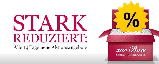 STARK REDUZIERT: Alle 14 Tage neue Aktionsangebote bei Zur Rose