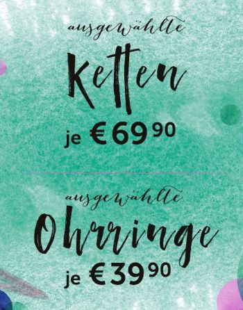 CHRIST: Ketten je 69.90€ / Ohrringe je 39.90€