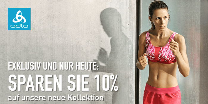 Exklusiv und nur heute: Sparen Sie 10% auf unsere neue Kollektion - Odlo