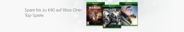 Bis zu 40€ auf Xbox One-Top-Spiele bei Microsoft sparen