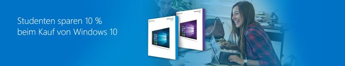 Studenten Sparen 10% beim Kauf von Windows 10