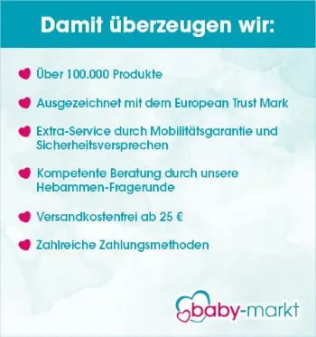 Baby-Markt - Damot überzeugen wir: u.a. versadnkostenfrei ab 25€!