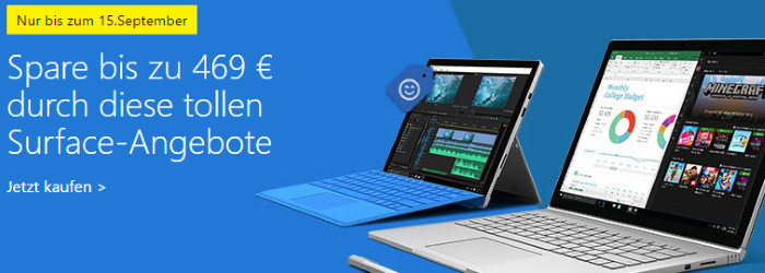 Spare bis zu 469 € durch diese tollen Surface-Angebote bei Microsoft
