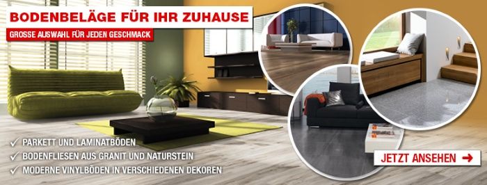 Bodenbeläge von Hellweg für Ihr Zuhause