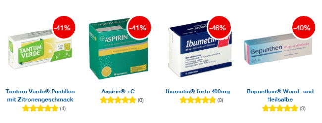 shop-apotheke: Bis zu 40% Rabatt auf Medikamente