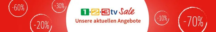 Bis zu 70% Sale im 1-2-3.tv Sale