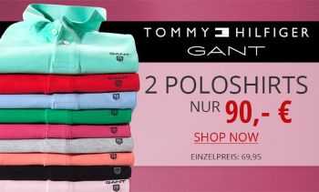 2 Tomy Hilfiger Poloshirts nur 90€ bei HIRMER