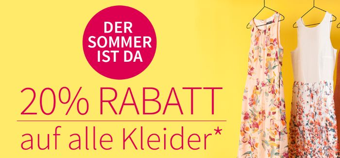 20% Rabatt auf alle Kleider bei ambellis