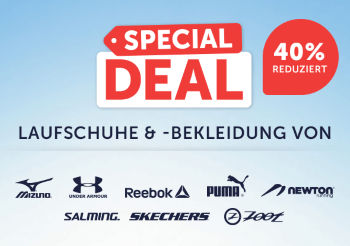 21RUN SPECIAL DEAL: Laufschuhe und Bekleidung 40% reduziert!