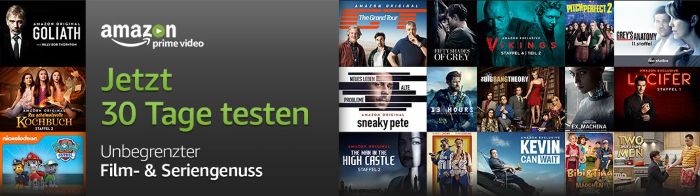 Amazon Prime Video jetzt 30 Tage testen