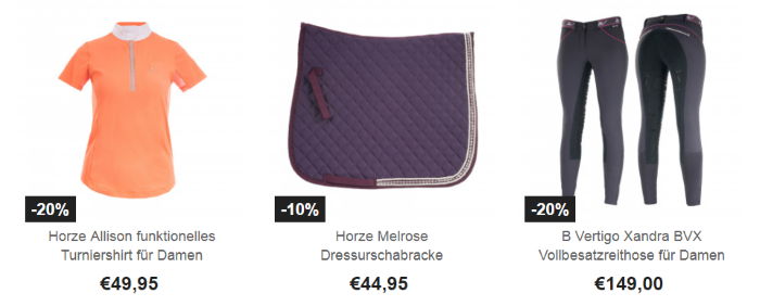 Bis zu 20% Rabatt bei Horze