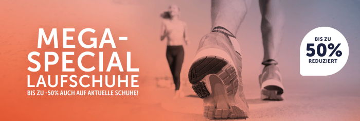 MEGA SPECIAL LAUFSCHUHE: Bis zu 50% reduziert bei 21RUN!