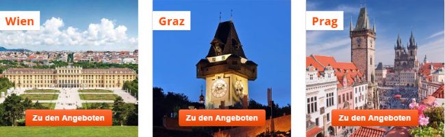 we-are.travel Angebote Wien - Graz - Prag