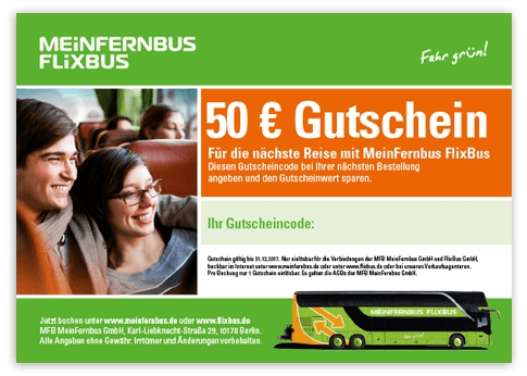Flixbus Gutscheincode