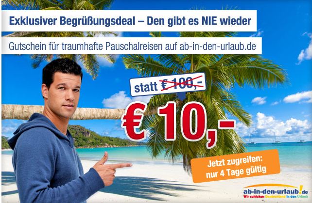 Ab in den Urlaub Gutschein